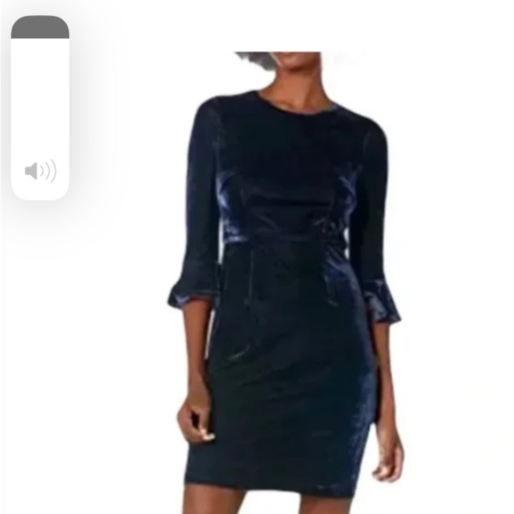 Dark Blue velvet Dress